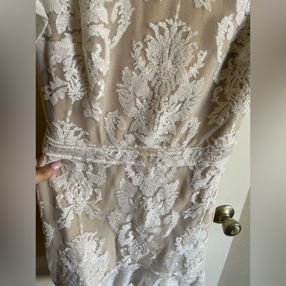 For Love & Lemons San Marcos Backless Ivory Lace Dress Medium - Picture 6 of 10